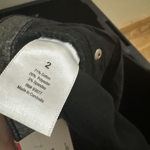 ANA Women’s Size 2 Skinny Mid Rise‎ Lightweight Pant Silver Metallic Color NWT - Picture 12 of 13